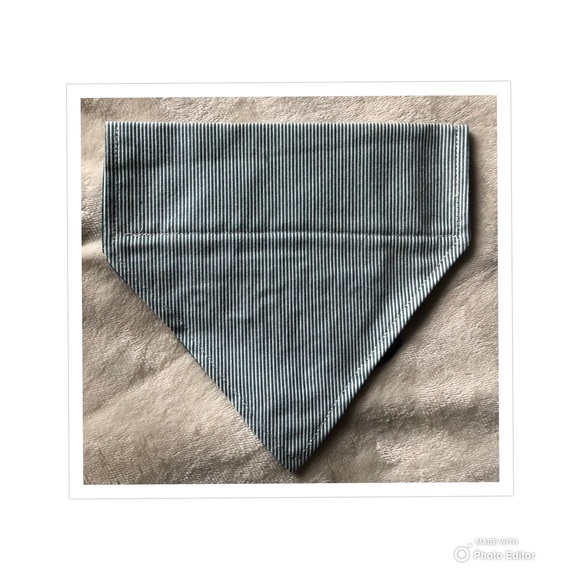 HANDMADE DOG BANDANA PERSONALIZED EMBROIDERED CHARLIE REVERSIBLE SLIP ON COLLAR - Picture 3 of 10